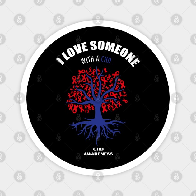 I Love Someone With A CHD | CHD Awareness Magnet by LEGO